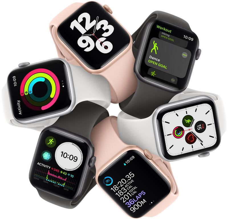Chytré hodinky Apple Watch SE GPS 40mm pouzdro ze zlatého hliníku - pískově růžový sportovní náramek, Chytré, hodinky, Apple, Watch, SE, GPS, 40mm, pouzdro, ze, zlatého, hliníku, pískově, růžový, sportovní, náramek