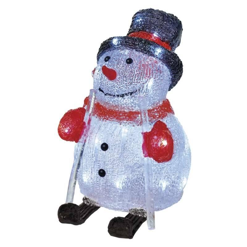 LED dekorace EMOS vánoční sněhulák, 28cm, venkovní, studená bílá, časovač, LED, dekorace, EMOS, vánoční, sněhulák, 28cm, venkovní, studená, bílá, časovač