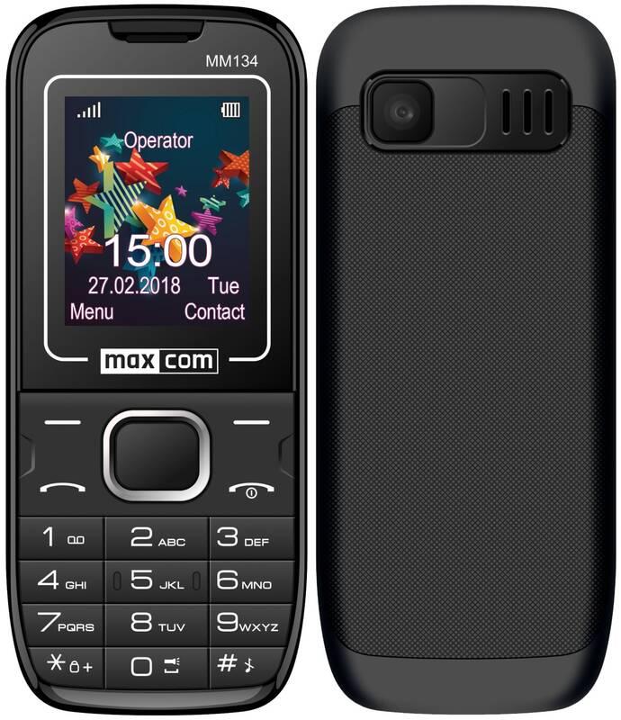 Mobilní telefon MaxCom MM134 šedý, Mobilní, telefon, MaxCom, MM134, šedý
