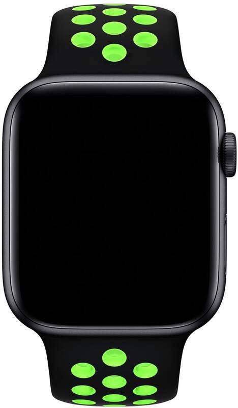 Řemínek Apple Watch 40mm černý Lime Blast sportovní Nike – standardní, Řemínek, Apple, Watch, 40mm, černý, Lime, Blast, sportovní, Nike, –, standardní