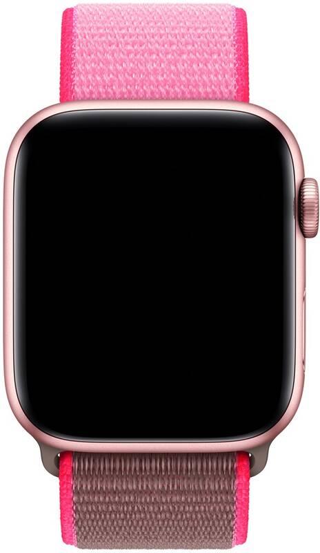 Řemínek Apple Watch 40mm neonově růžový provlékací sportovní, Řemínek, Apple, Watch, 40mm, neonově, růžový, provlékací, sportovní