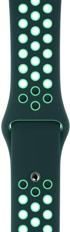 Řemínek Apple Watch 44mm Midnight Turquoise Aurora Green sportovní Nike – standardní