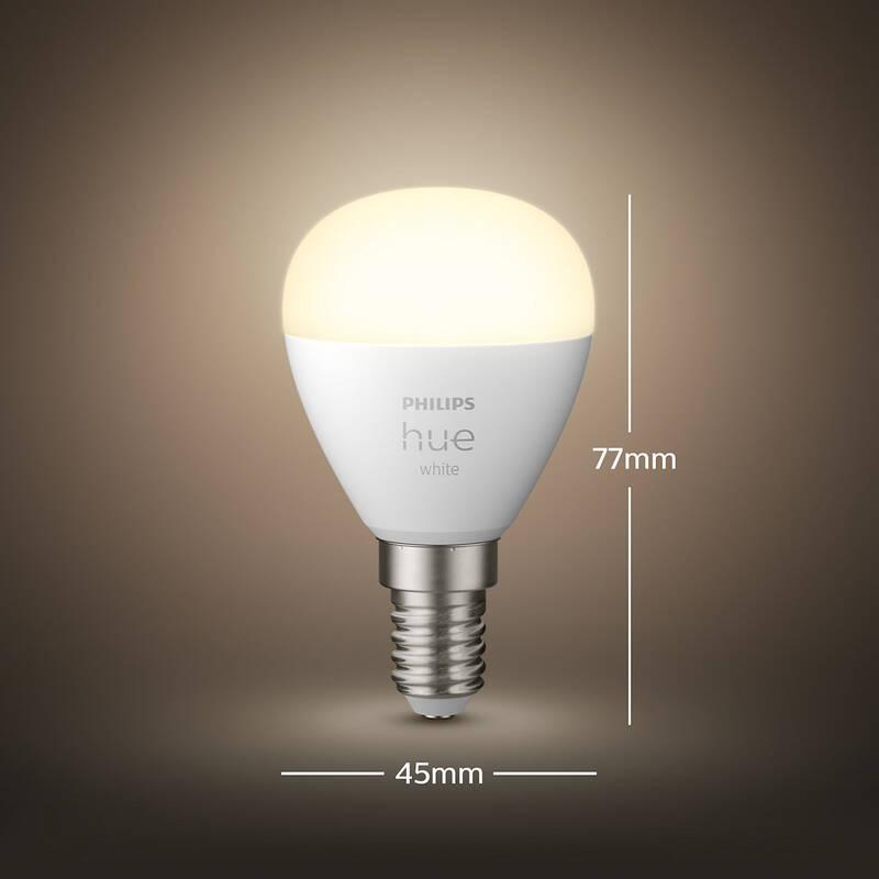 Žárovka LED Philips Hue Bluetooth, 5,7W, E14, White, 2ks