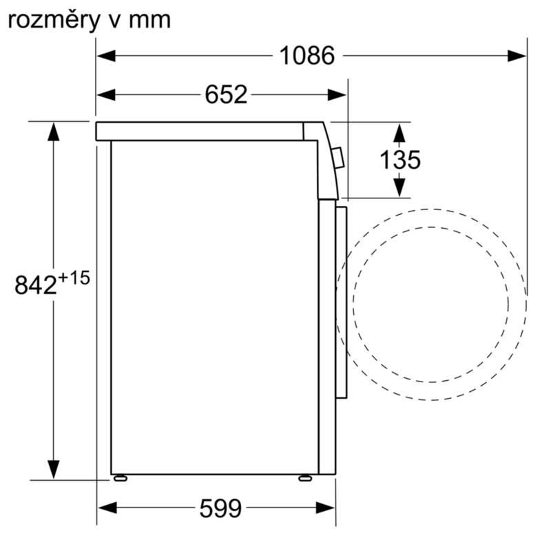 Sušička prádla Bosch Serie 8 WTX87KH1BY bílá, Sušička, prádla, Bosch, Serie, 8, WTX87KH1BY, bílá