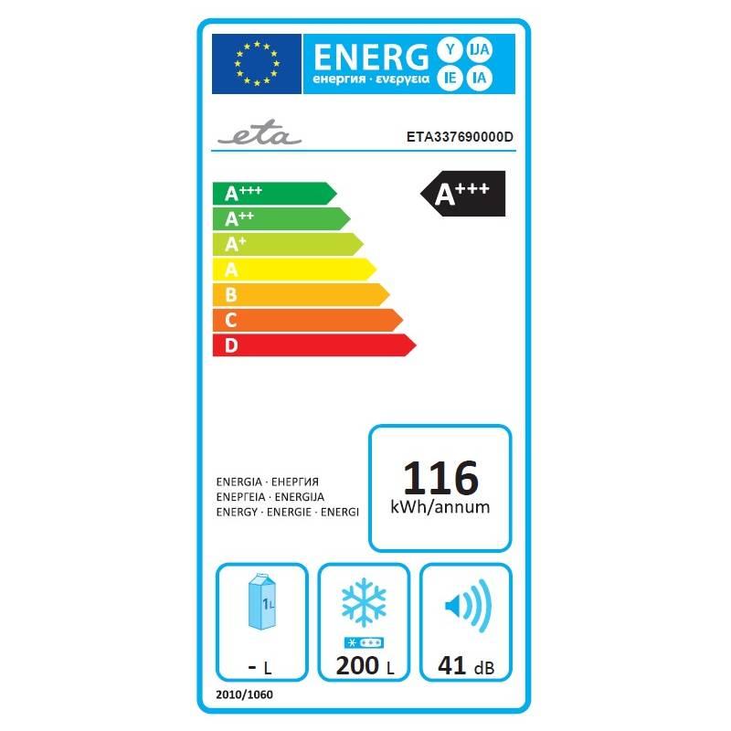 Mraznička ETA 337690000D bílá, Mraznička, ETA, 337690000D, bílá