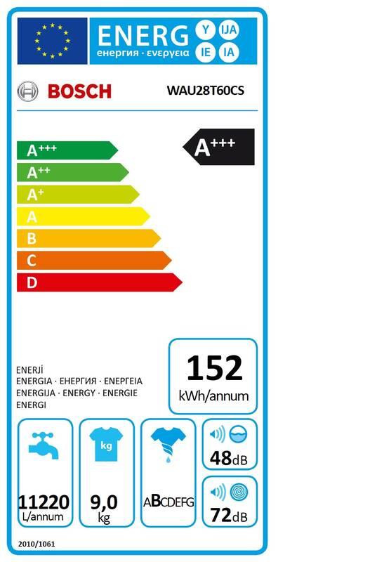 Pračka Bosch Serie 6 WAU28T60CS bílá