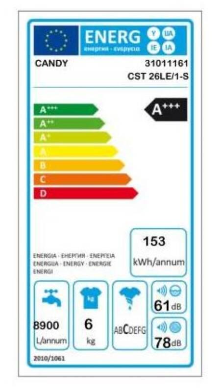 Pračka Candy CST 26LE 1-S bílá, Pračka, Candy, CST, 26LE, 1-S, bílá