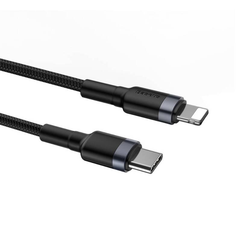 Kabel Baseus USB-C Lightning, PD 18W, 1m černý