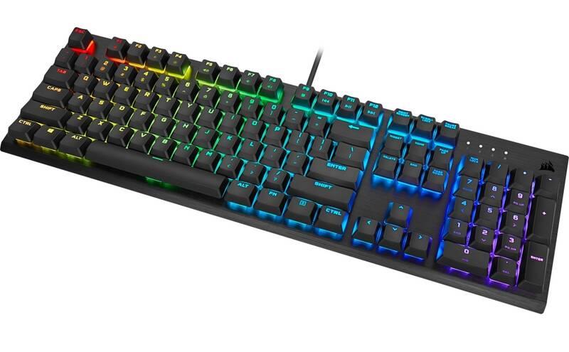 Klávesnice Corsair K60 RGB PRO Cherry MX Low Profile Speed černá, Klávesnice, Corsair, K60, RGB, PRO, Cherry, MX, Low, Profile, Speed, černá