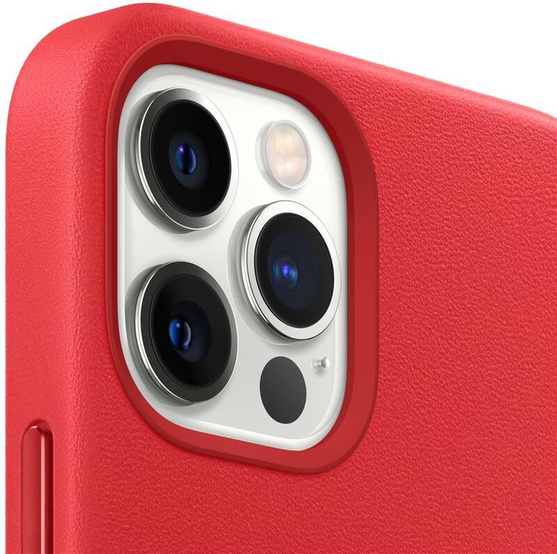 Kryt na mobil Apple Leather Case s MagSafe pro iPhone 12 Pro Max - RED