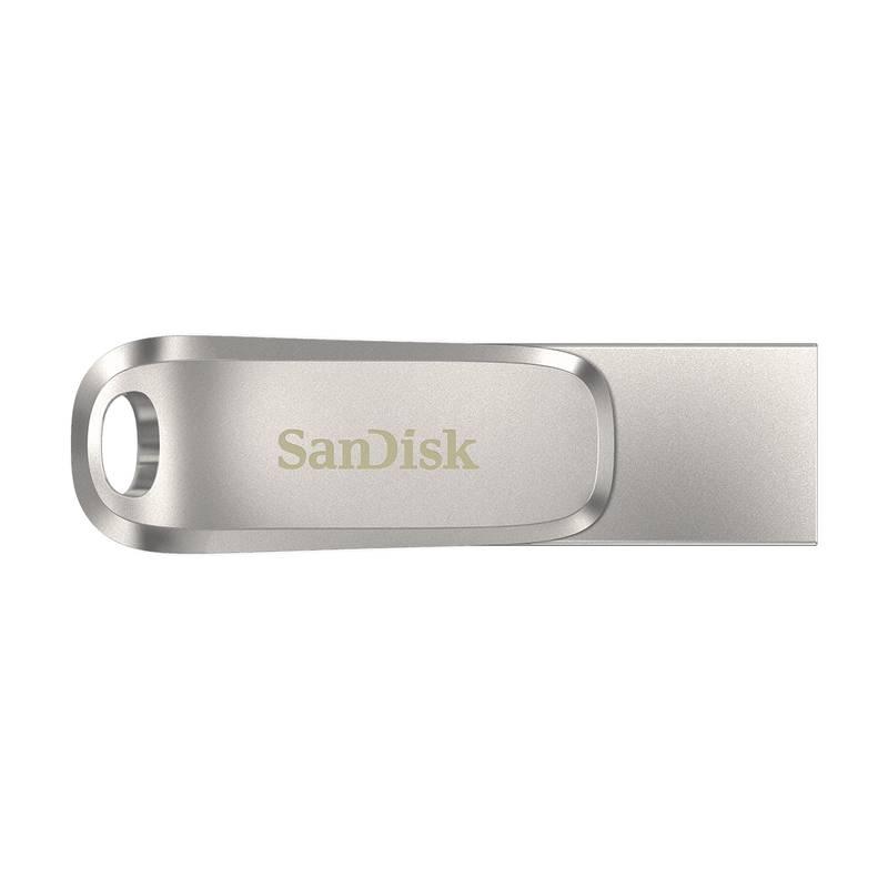 USB Flash Sandisk Ultra Dual Luxe 64GB USB USB-C stříbrný, USB, Flash, Sandisk, Ultra, Dual, Luxe, 64GB, USB, USB-C, stříbrný