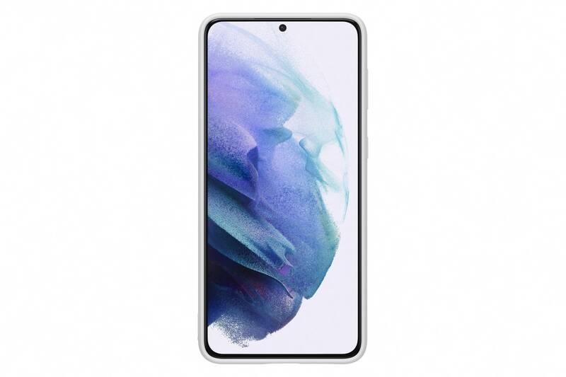 Kryt na mobil Samsung Silicone Cover na Galaxy S21 šedý