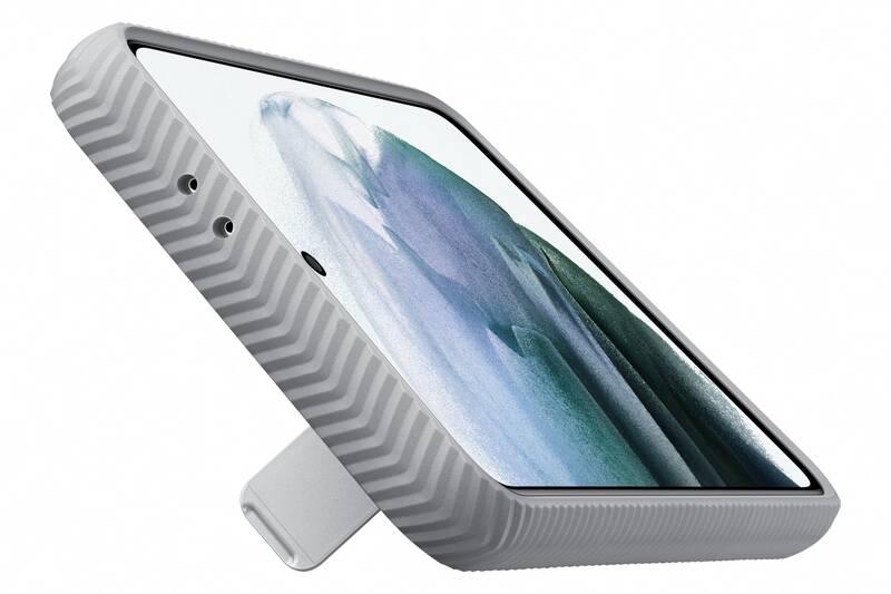 Kryt na mobil Samsung Standing Cover na Galaxy S21 šedý