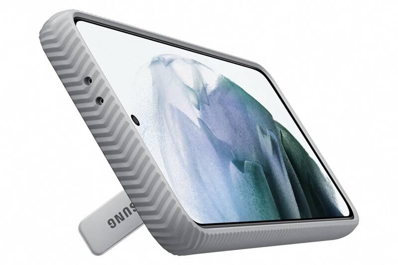 Kryt na mobil Samsung Standing Cover na Galaxy S21 šedý