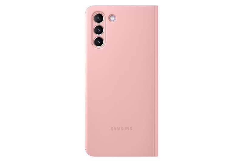 Pouzdro na mobil flipové Samsung Clear View na Galaxy S21 růžové, Pouzdro, na, mobil, flipové, Samsung, Clear, View, na, Galaxy, S21, růžové