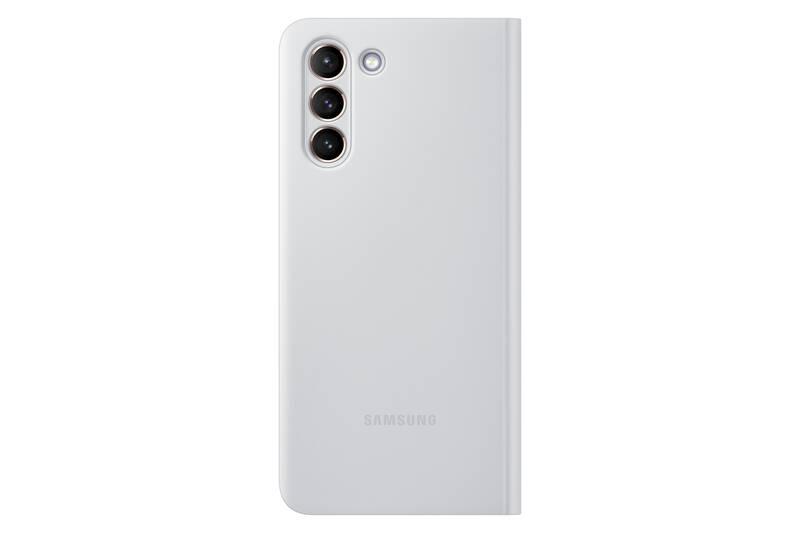 Pouzdro na mobil flipové Samsung Clear View na Galaxy S21 šedé, Pouzdro, na, mobil, flipové, Samsung, Clear, View, na, Galaxy, S21, šedé