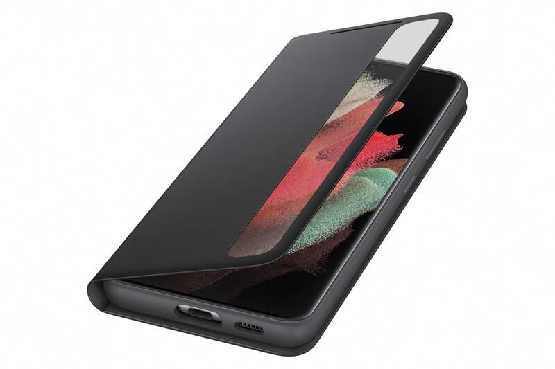Pouzdro na mobil flipové Samsung Clear View na Galaxy S21 Ultra černé