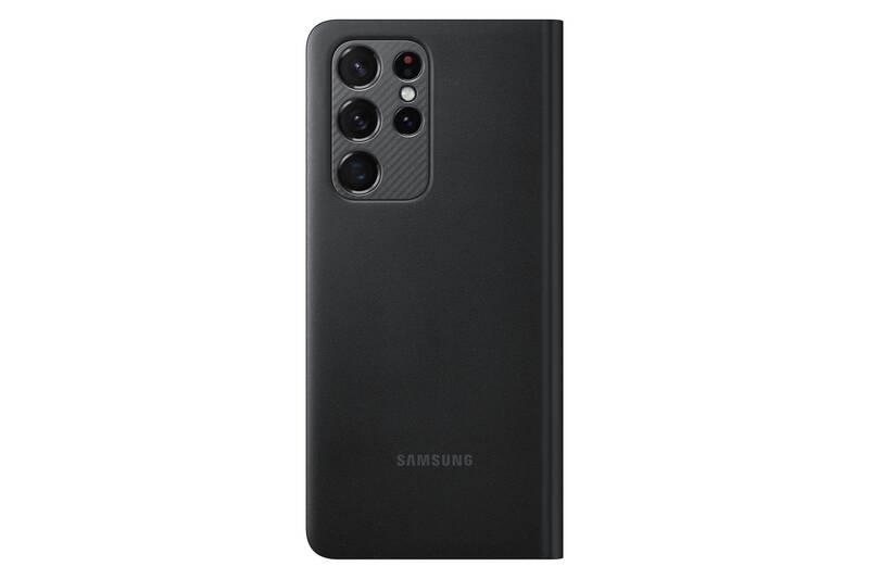Pouzdro na mobil flipové Samsung LED View na Galaxy S21 Ultra černé