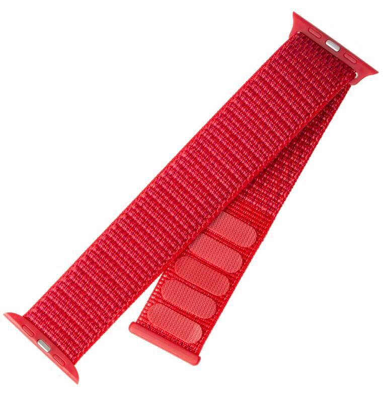 Řemínek FIXED Nylon Strap na Apple Watch 38 mm 40 mm červený, Řemínek, FIXED, Nylon, Strap, na, Apple, Watch, 38, mm, 40, mm, červený