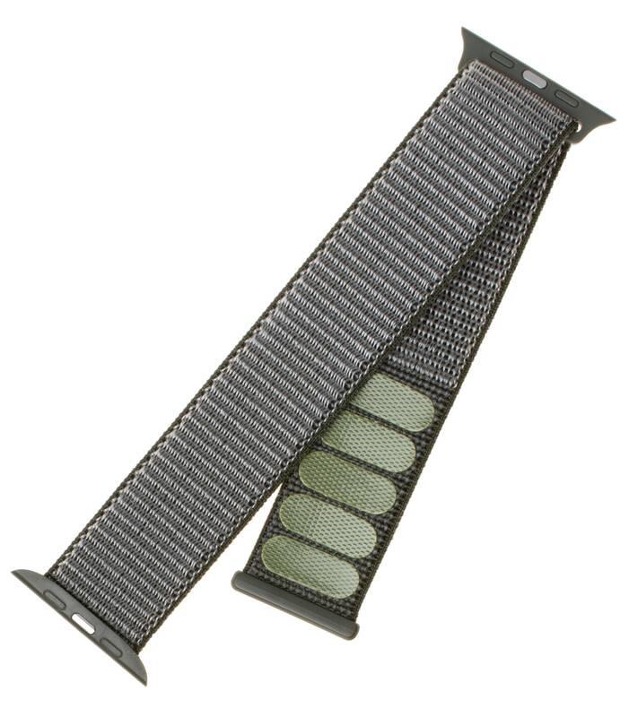 Řemínek FIXED Nylon Strap na Apple Watch 38 mm 40 mm - olivový, Řemínek, FIXED, Nylon, Strap, na, Apple, Watch, 38, mm, 40, mm, olivový