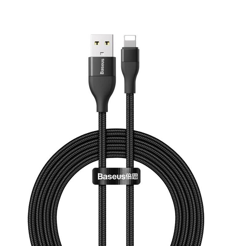 Kabel Baseus 2v1, USB,USB-C Lightning, 18W, 1m černý