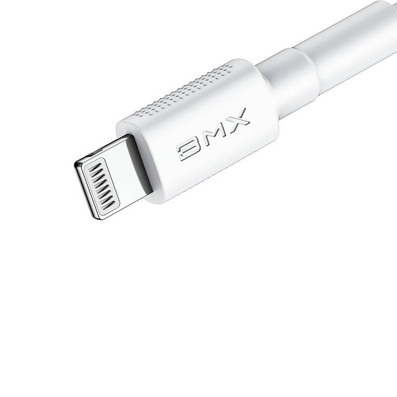 Kabel Baseus BMX Mini USB-C Lightning PD 18W, MFi, 1,2m bílý, Kabel, Baseus, BMX, Mini, USB-C, Lightning, PD, 18W, MFi, 1,2m, bílý