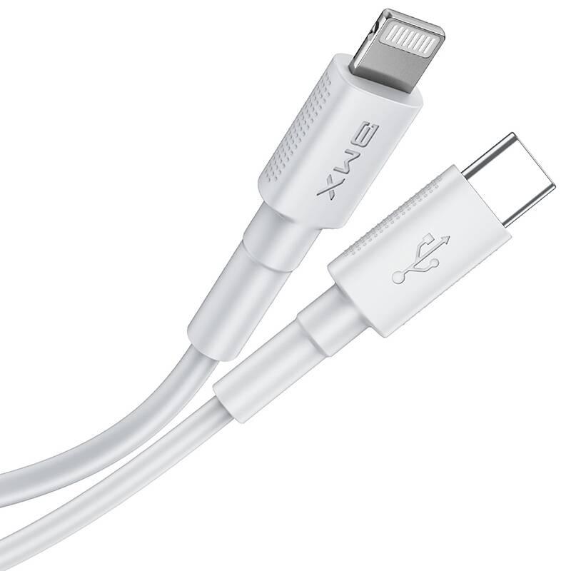 Kabel Baseus BMX Mini USB-C Lightning PD 18W, MFi, 1,2m bílý, Kabel, Baseus, BMX, Mini, USB-C, Lightning, PD, 18W, MFi, 1,2m, bílý