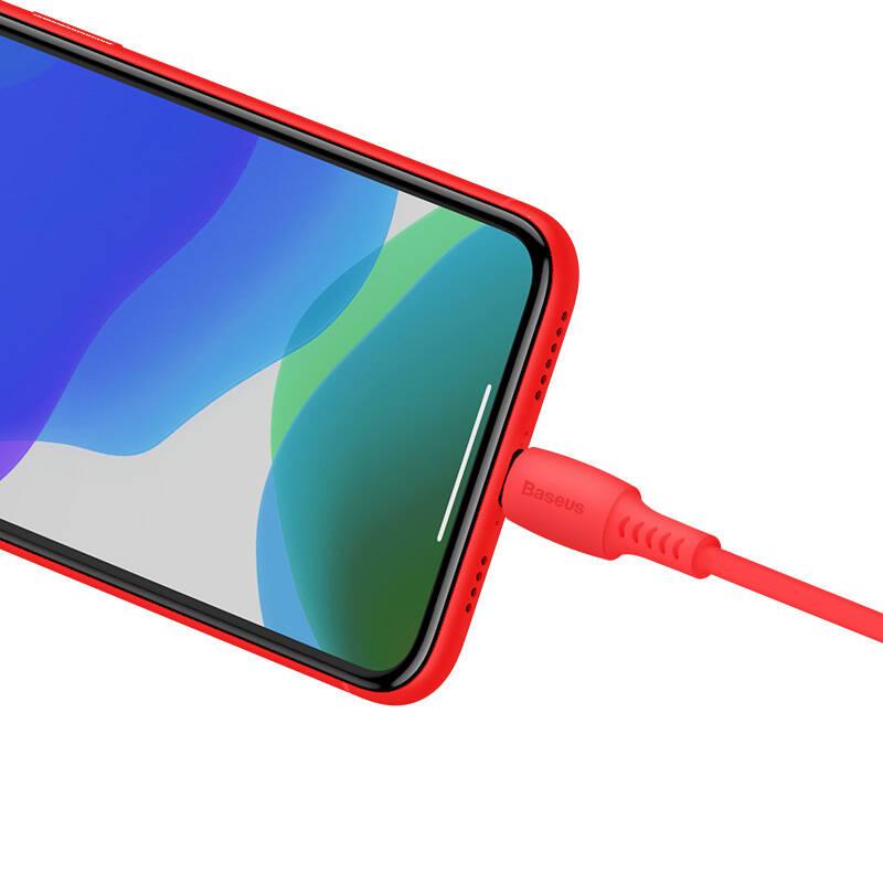 Kabel Baseus USB-C Lightning, 18W, 1,2m červený, Kabel, Baseus, USB-C, Lightning, 18W, 1,2m, červený