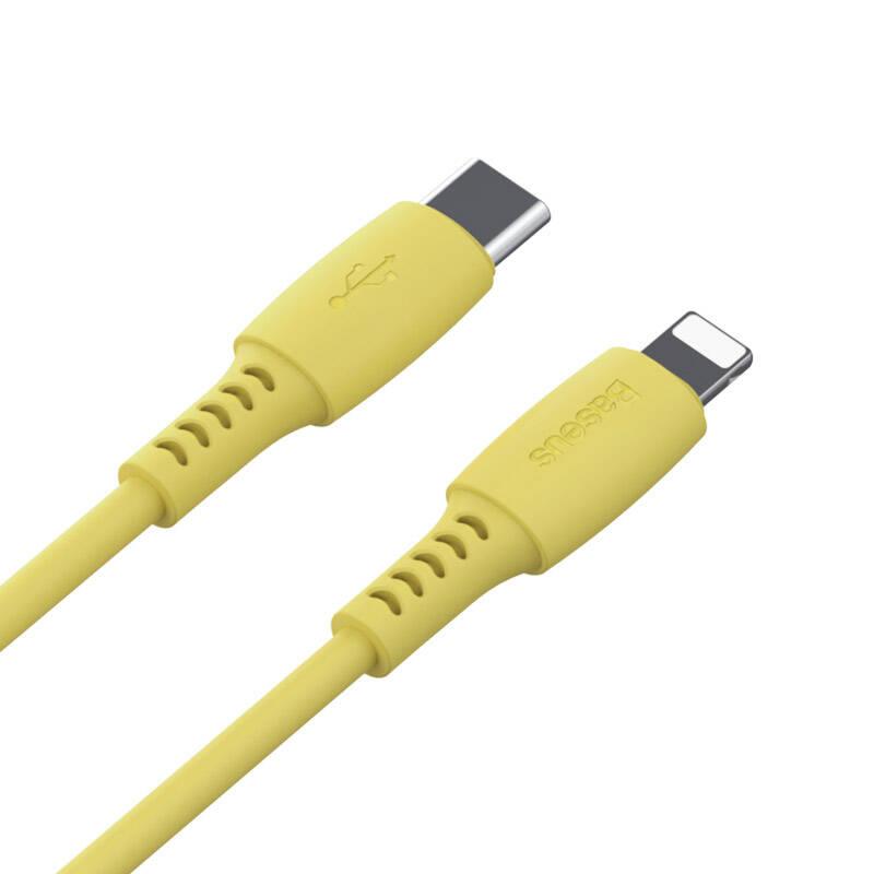 Kabel Baseus USB-C Lightning, 18W, 1,2m žlutý, Kabel, Baseus, USB-C, Lightning, 18W, 1,2m, žlutý