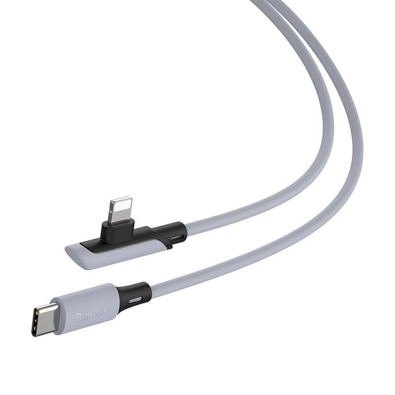 Kabel Baseus USB-C Lightning, PD 18W, 1,2m fialový, Kabel, Baseus, USB-C, Lightning, PD, 18W, 1,2m, fialový