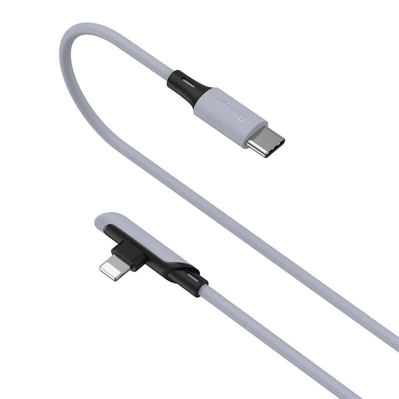 Kabel Baseus USB-C Lightning, PD 18W, 1,2m fialový, Kabel, Baseus, USB-C, Lightning, PD, 18W, 1,2m, fialový