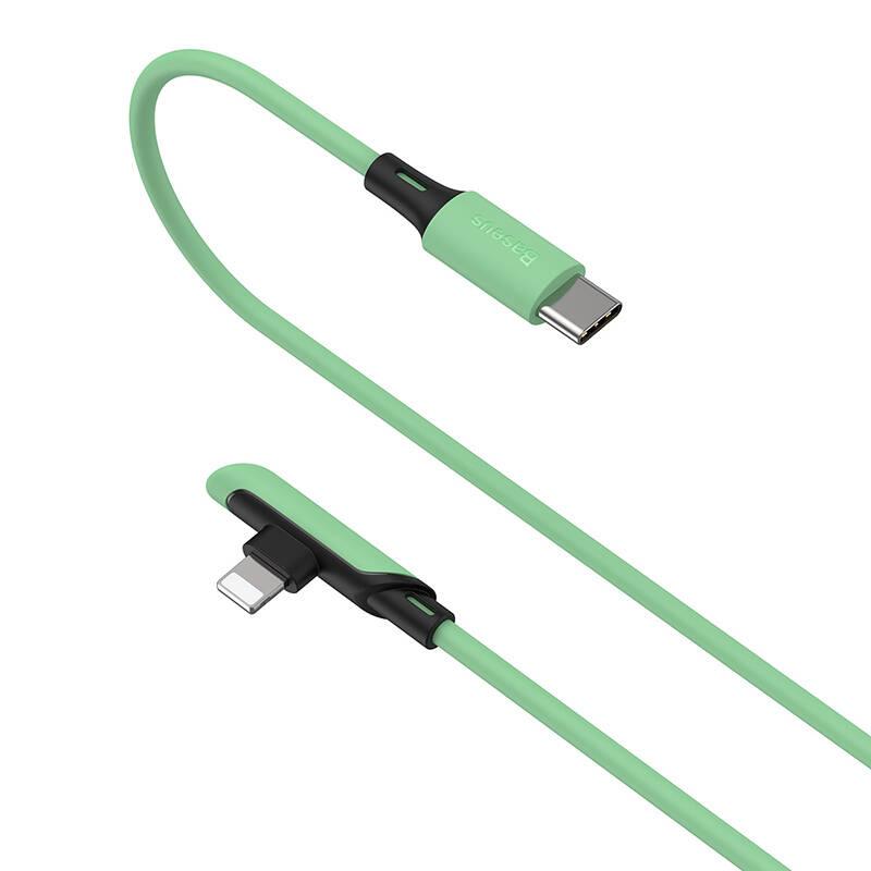 Kabel Baseus USB-C Lightning, PD 18W, 1,2m zelený, Kabel, Baseus, USB-C, Lightning, PD, 18W, 1,2m, zelený