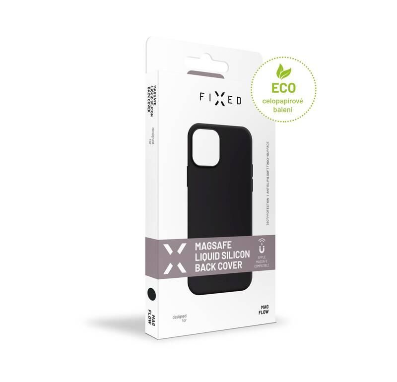 Kryt na mobil FIXED MagFlow s podporou MagSafe na Apple iPhone 12 12 Pro černý