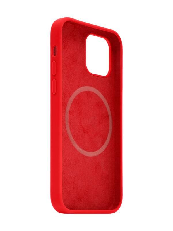 Kryt na mobil FIXED MagFlow s podporou MagSafe na Apple iPhone 12 mini červený