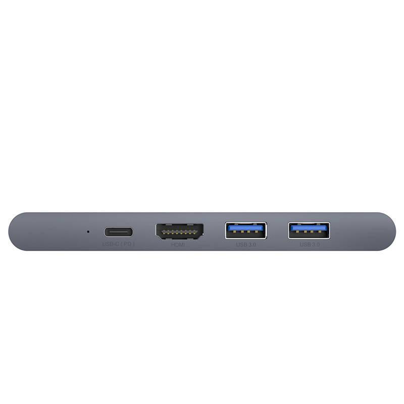 USB Hub Baseus USB-C 2x USB 3.0, USB-C PD, HDMI, RJ45, SD, Micro SD, pro MacBook Pro šedý, USB, Hub, Baseus, USB-C, 2x, USB, 3.0, USB-C, PD, HDMI, RJ45, SD, Micro, SD, pro, MacBook, Pro, šedý