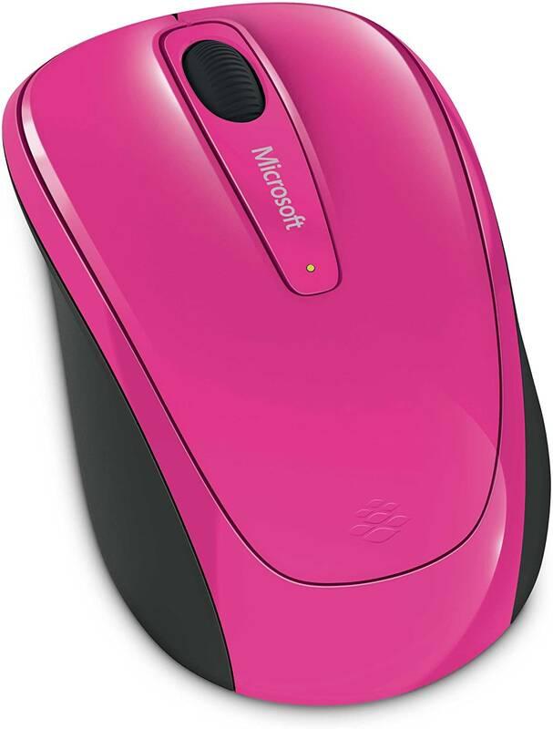 Myš Microsoft Wireless Mobile Mouse 3500 růžová, Myš, Microsoft, Wireless, Mobile, Mouse, 3500, růžová
