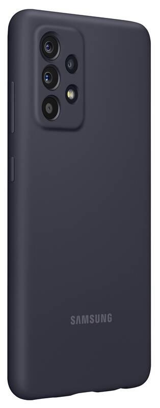 Kryt na mobil Samsung Silicon Cover na Galaxy A52 černý