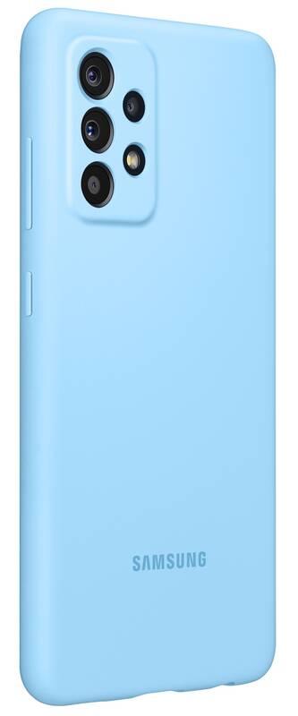 Kryt na mobil Samsung Silicon Cover na Galaxy A52 modrý