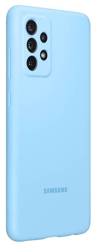 Kryt na mobil Samsung Silicon Cover na Galaxy A72 modrý
