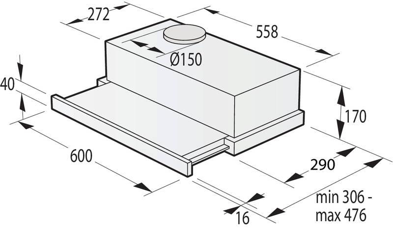 Odsavač par Gorenje Essential TH62E3X nerez