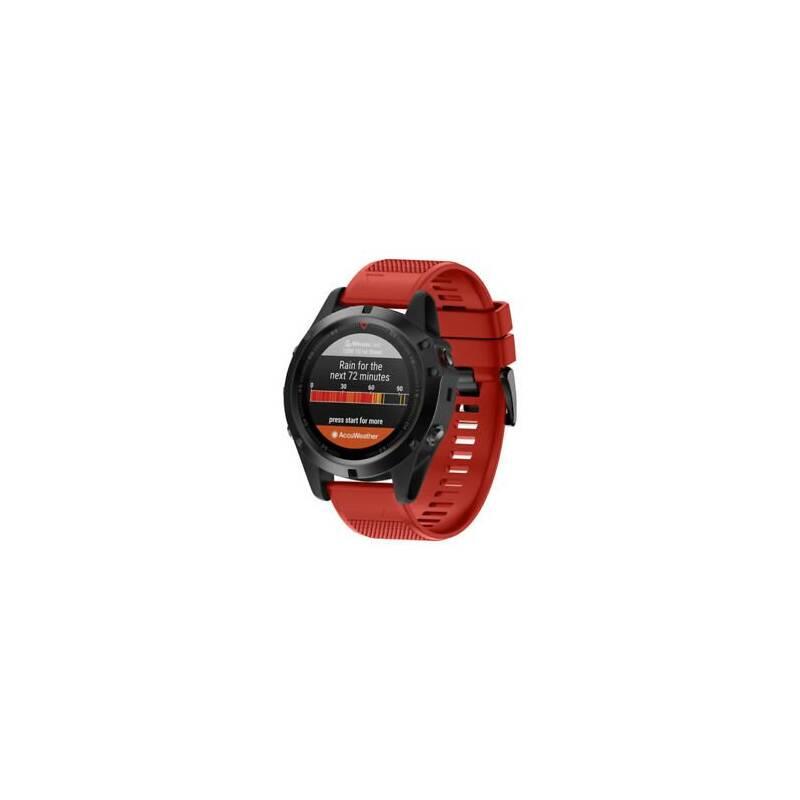 Řemínek Tactical silikonový na Garmin Fenix 5 6 QuickFit 22mm červený, Řemínek, Tactical, silikonový, na, Garmin, Fenix, 5, 6, QuickFit, 22mm, červený