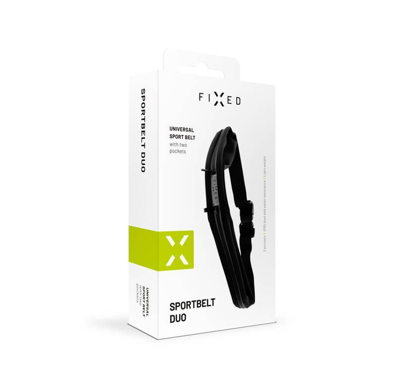 Pouzdro na mobil sportovní FIXED Sportbelt Duo se dvěmi kapsami černé, Pouzdro, na, mobil, sportovní, FIXED, Sportbelt, Duo, se, dvěmi, kapsami, černé