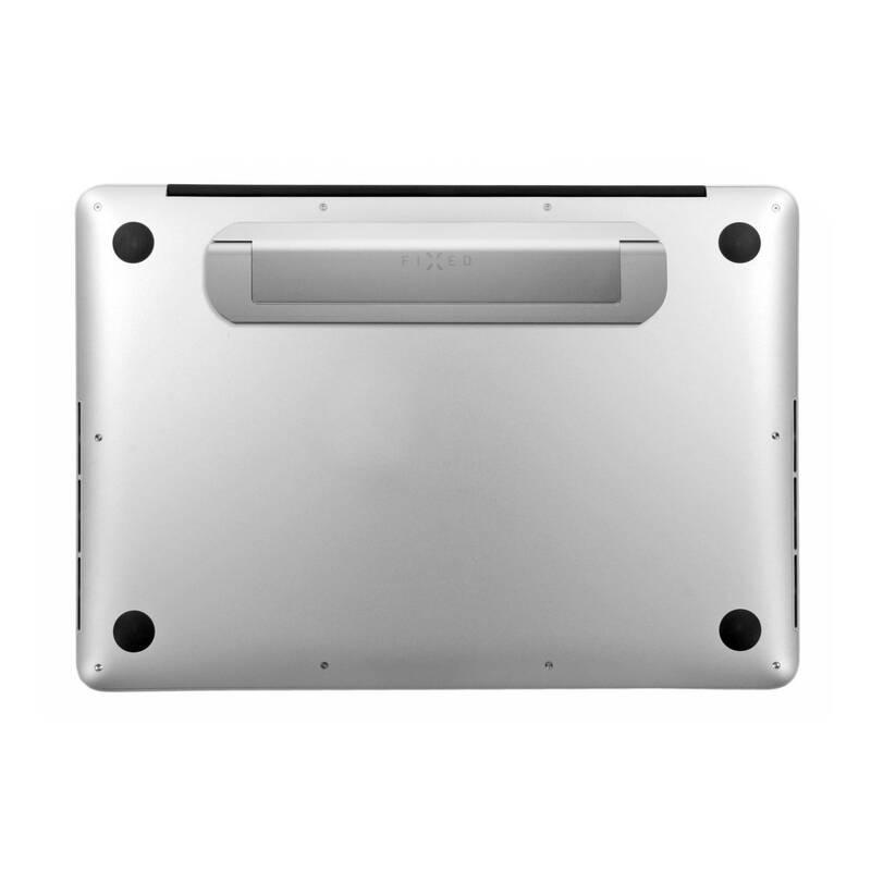 Stojánek FIXED Frame Mini pro notebooky a tablety, nalepovací stříbrný