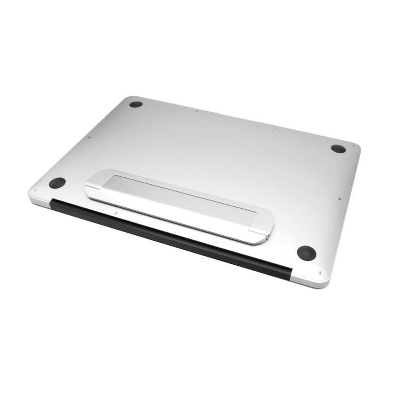 Stojánek FIXED Frame Mini pro notebooky a tablety, nalepovací stříbrný