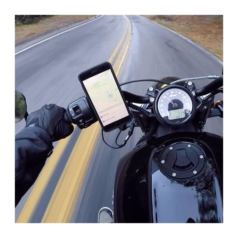 Držák na mobil Rokform na řídítka motocyklu - leštěný hliník, Držák, na, mobil, Rokform, na, řídítka, motocyklu, leštěný, hliník