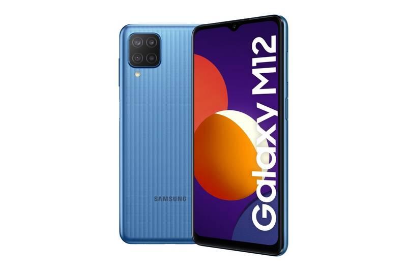 Mobilní telefon Samsung Galaxy M12 128 GB modrý, Mobilní, telefon, Samsung, Galaxy, M12, 128, GB, modrý