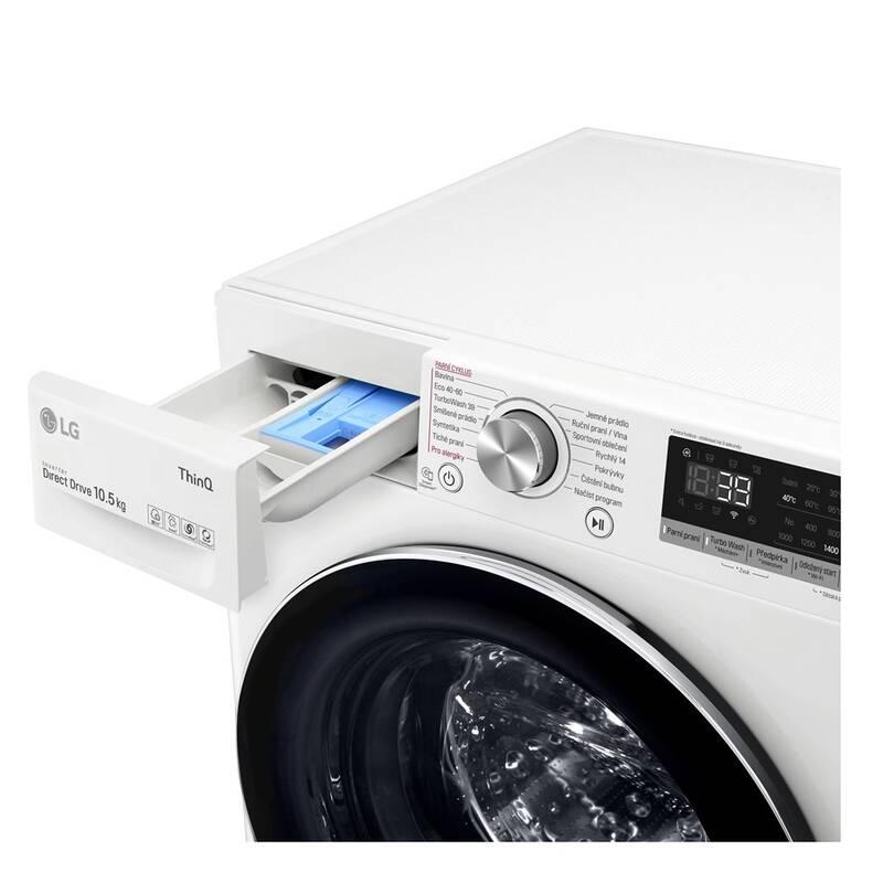 Pračka LG F4WV910P2E bílá, Pračka, LG, F4WV910P2E, bílá