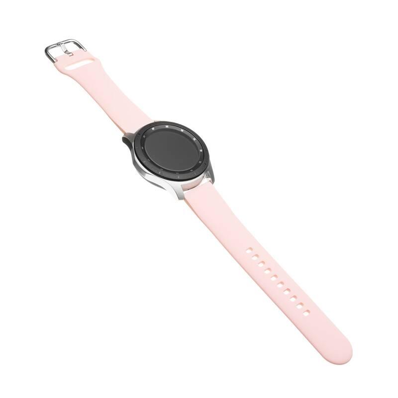 Řemínek FIXED Silicone Strap 20mm na smartwatch růžový, Řemínek, FIXED, Silicone, Strap, 20mm, na, smartwatch, růžový