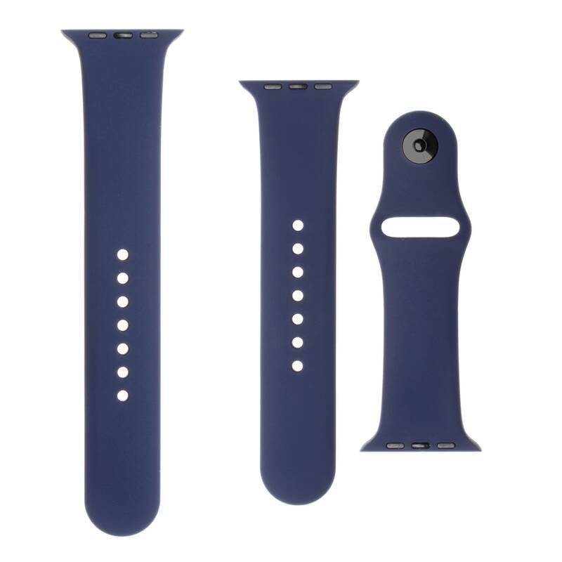 Řemínek FIXED Silicone Strap na Apple Watch 38 mm 40 mm modrý