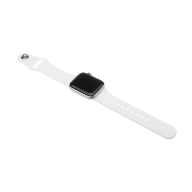 Řemínek FIXED Silicone Strap na Apple Watch 42 mm 44 mm bílý